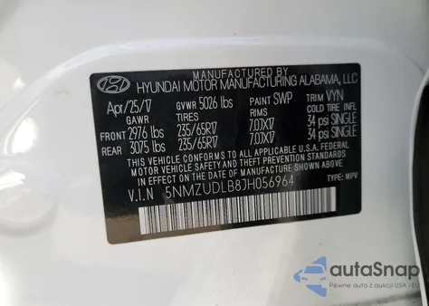 2018 Hyundai Santa Fe Sport from USA, damaged, VIN 5NMZUDLB8JH056964